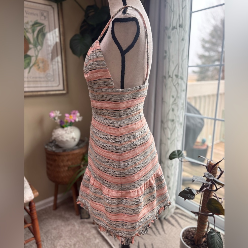 Lovers + Friends Pink and Gray Striped Mini Dress - Picture 5 of 10